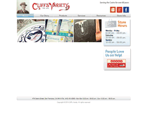 Tablet Screenshot of cliffsvariety.com